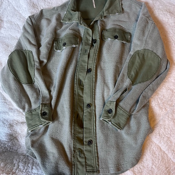 Free people ruby button down oversized jacket - Picture 7 of 7